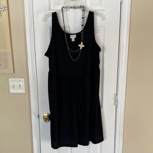 Black Sleeveless Dress With Pockets Like New